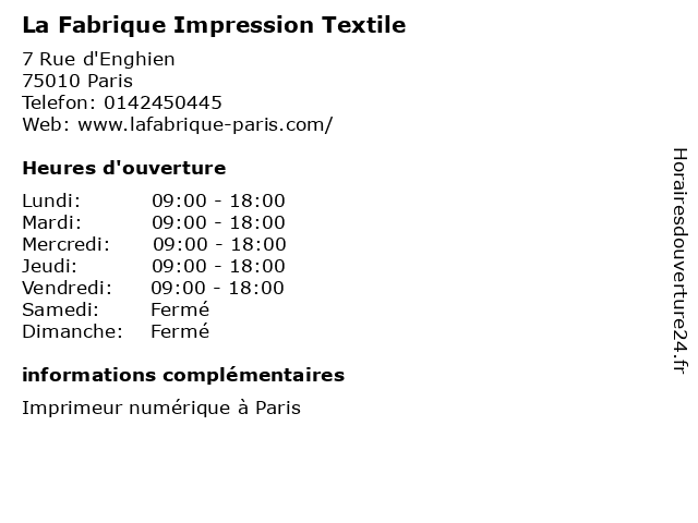 La fabrique impression textile hot sale